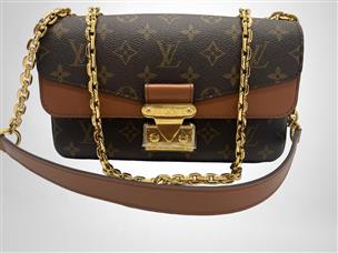 Louis Vuitton Marceau Carmel Monogram Handbag Mint! Like New